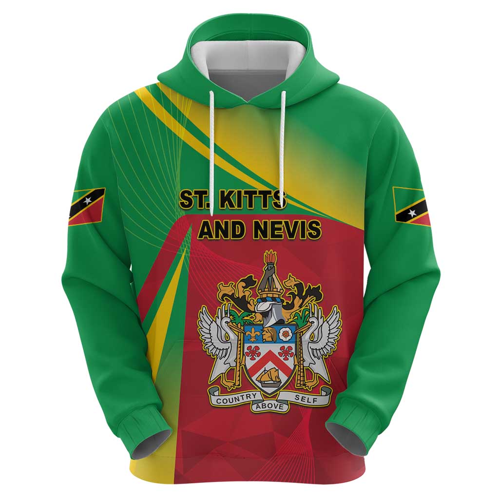 Personalized Saint Kitts and Nevis Hoodie Coat Of Arms Sporty Style LT05