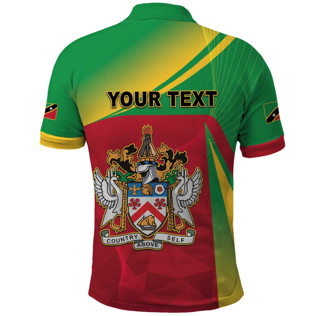 Personalized Saint Kitts and Nevis Polo Shirt Coat Of Arms Sporty Style LT05