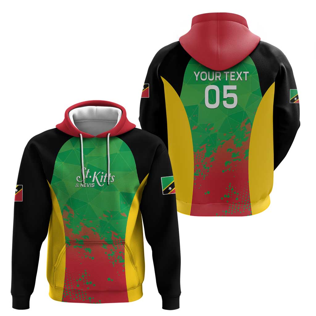 Custom Saint Kitts and Nevis Cricket Hoodie Simple Style LT05