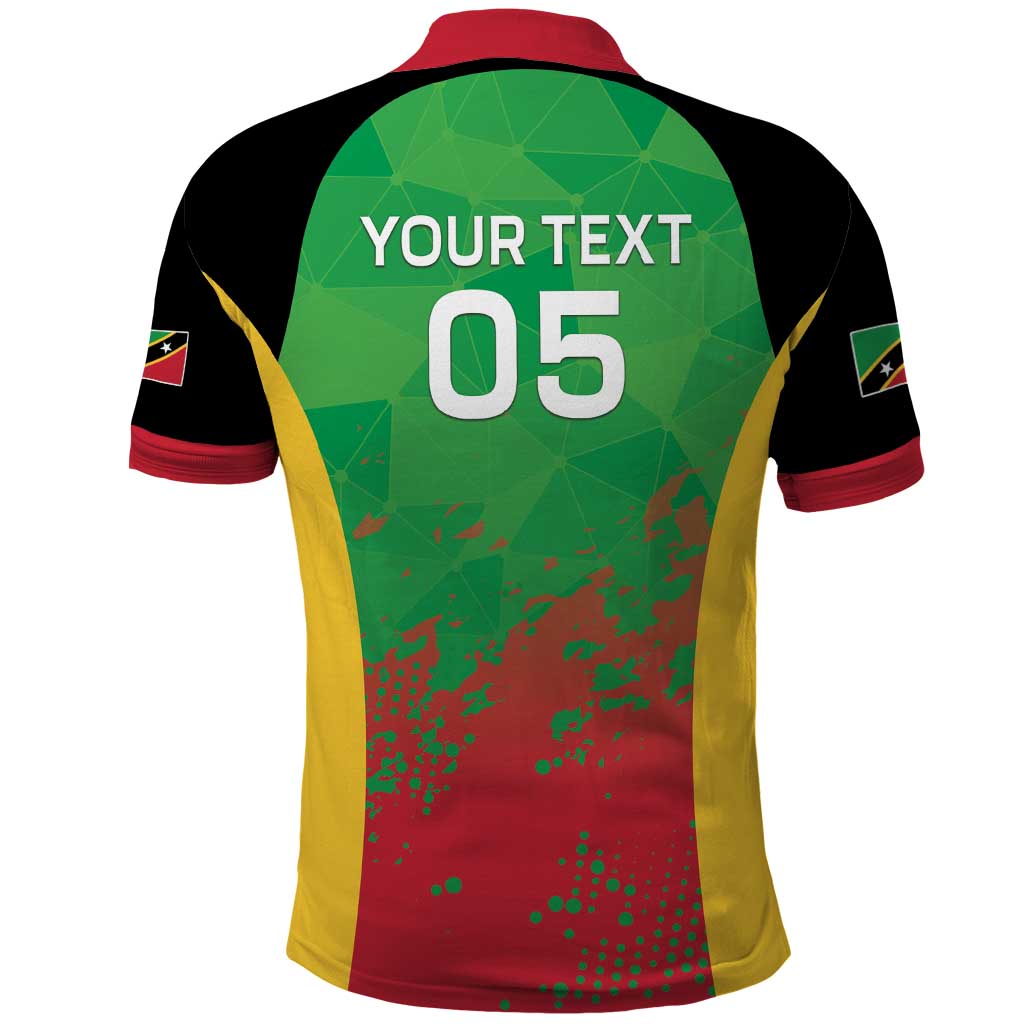 Custom Saint Kitts and Nevis Cricket Polo Shirt Simple Style LT05
