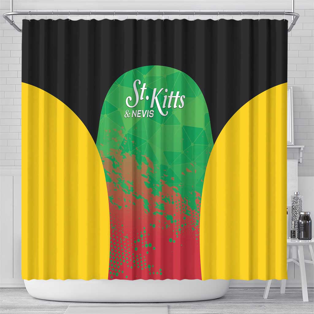 Saint Kitts and Nevis Cricket Shower Curtain Simple Style LT05