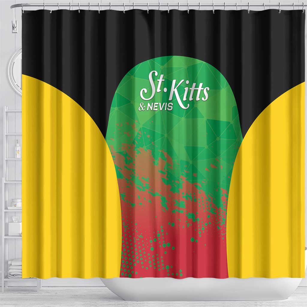 Saint Kitts and Nevis Cricket Shower Curtain Simple Style LT05