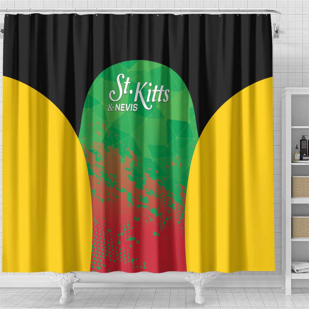 Saint Kitts and Nevis Cricket Shower Curtain Simple Style LT05