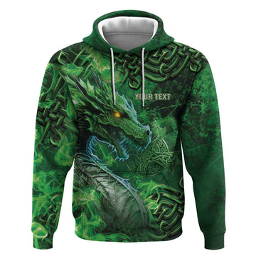 Personalized Ireland Celtic Hoodie Irish Roots Dragon Soul LT05