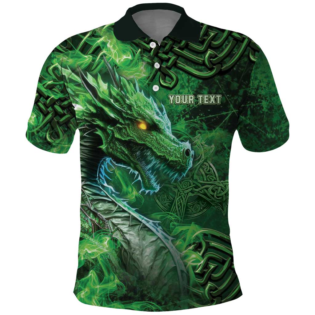 Personalized Ireland Celtic Polo Shirt Irish Roots Dragon Soul LT05