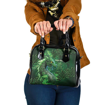 Personalized Ireland Celtic Shoulder Handbag Irish Roots Dragon Soul LT05