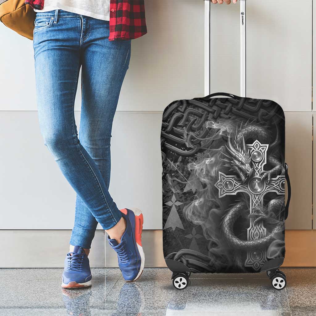 Brittany Celtic Cross Luggage Cover Fantasy Celtic Dragon LT05