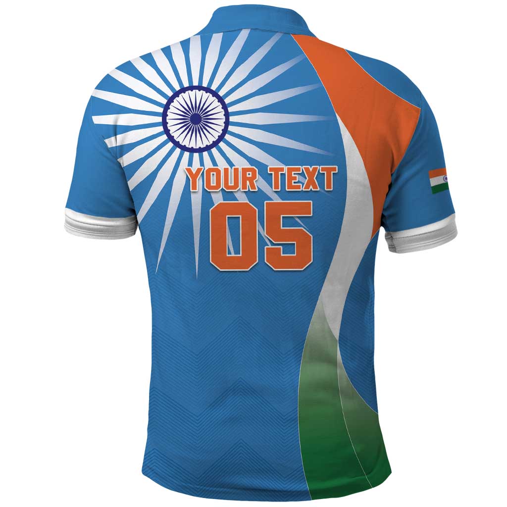 Custom India Cricket Polo Shirt Sporty Style LT05