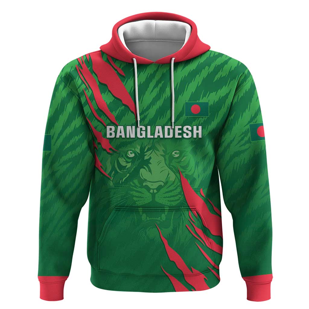 Custom Bangladesh Cricket Hoodie Go Champions The Tigers LT05