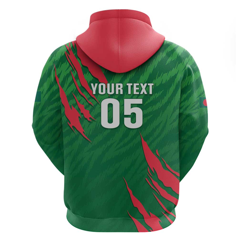 Custom Bangladesh Cricket Hoodie Go Champions The Tigers LT05