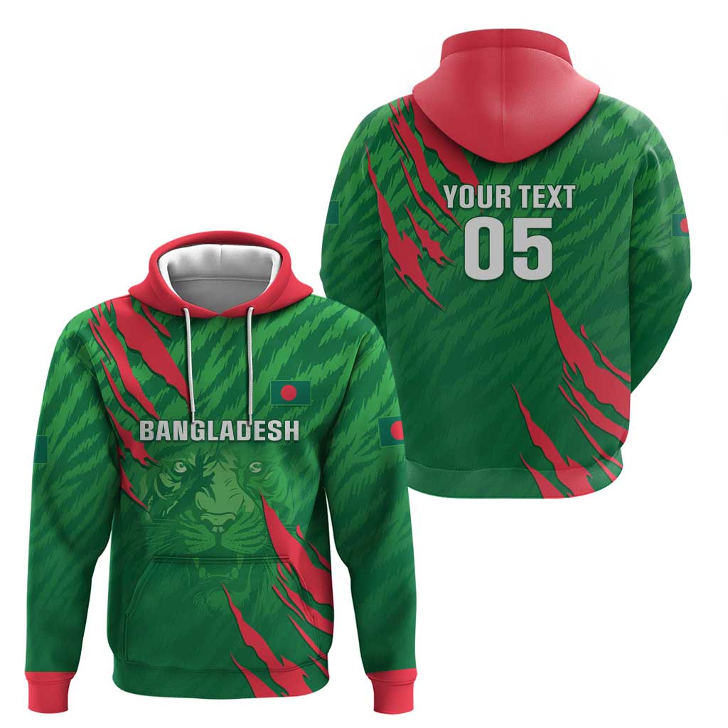 Custom Bangladesh Cricket Hoodie Go Champions The Tigers LT05