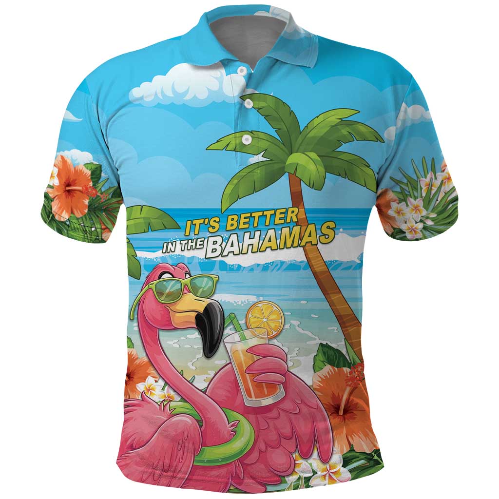 Bahamas Beach Polo Shirt Welcome To Paradise LT05