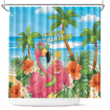 Bahamas Beach Shower Curtain Welcome To Paradise LT05