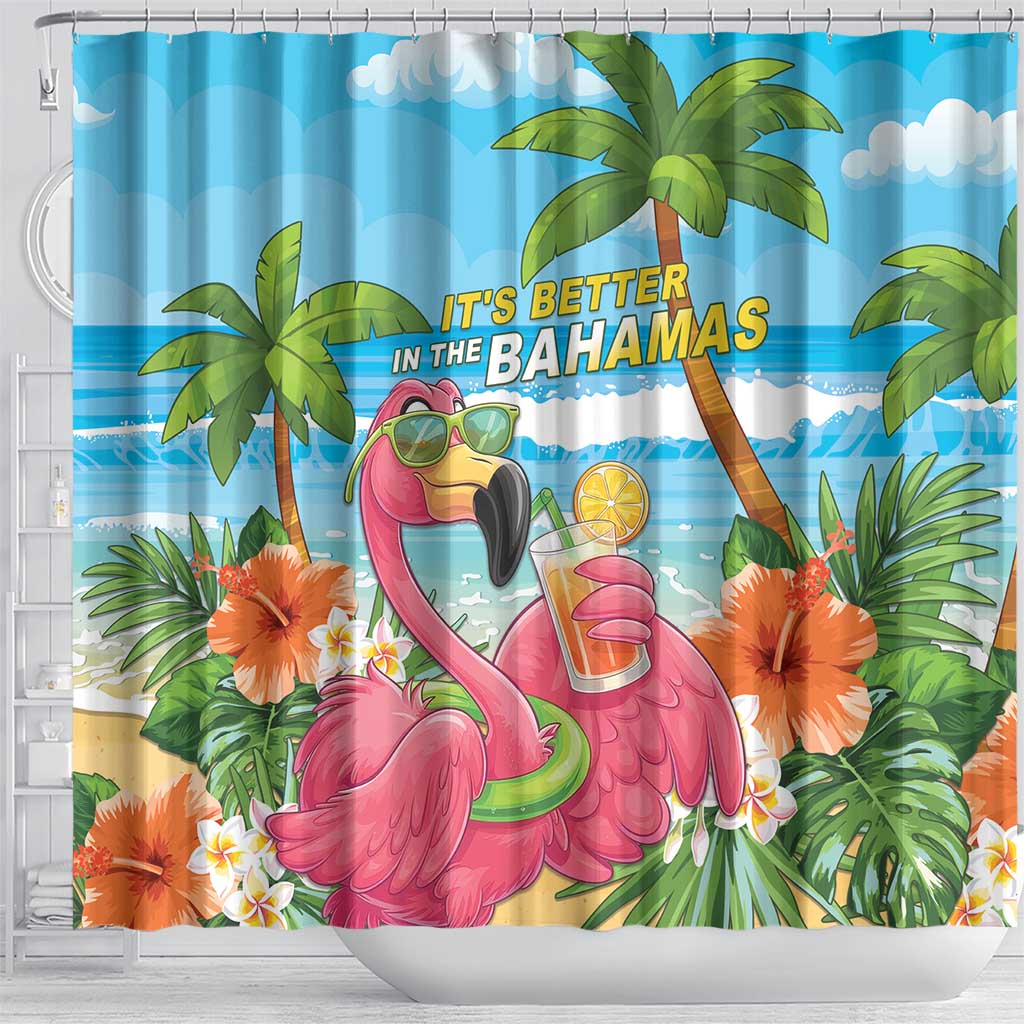 Bahamas Beach Shower Curtain Welcome To Paradise LT05