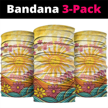 Love Peace Unity Neck Gaiter Hippie Soul Sunflower LT05