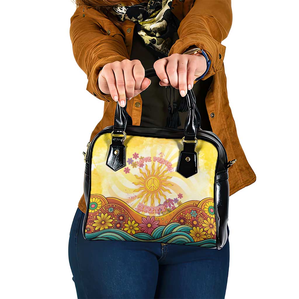 Love Peace Unity Shoulder Handbag Hippie Soul Sunflower LT05