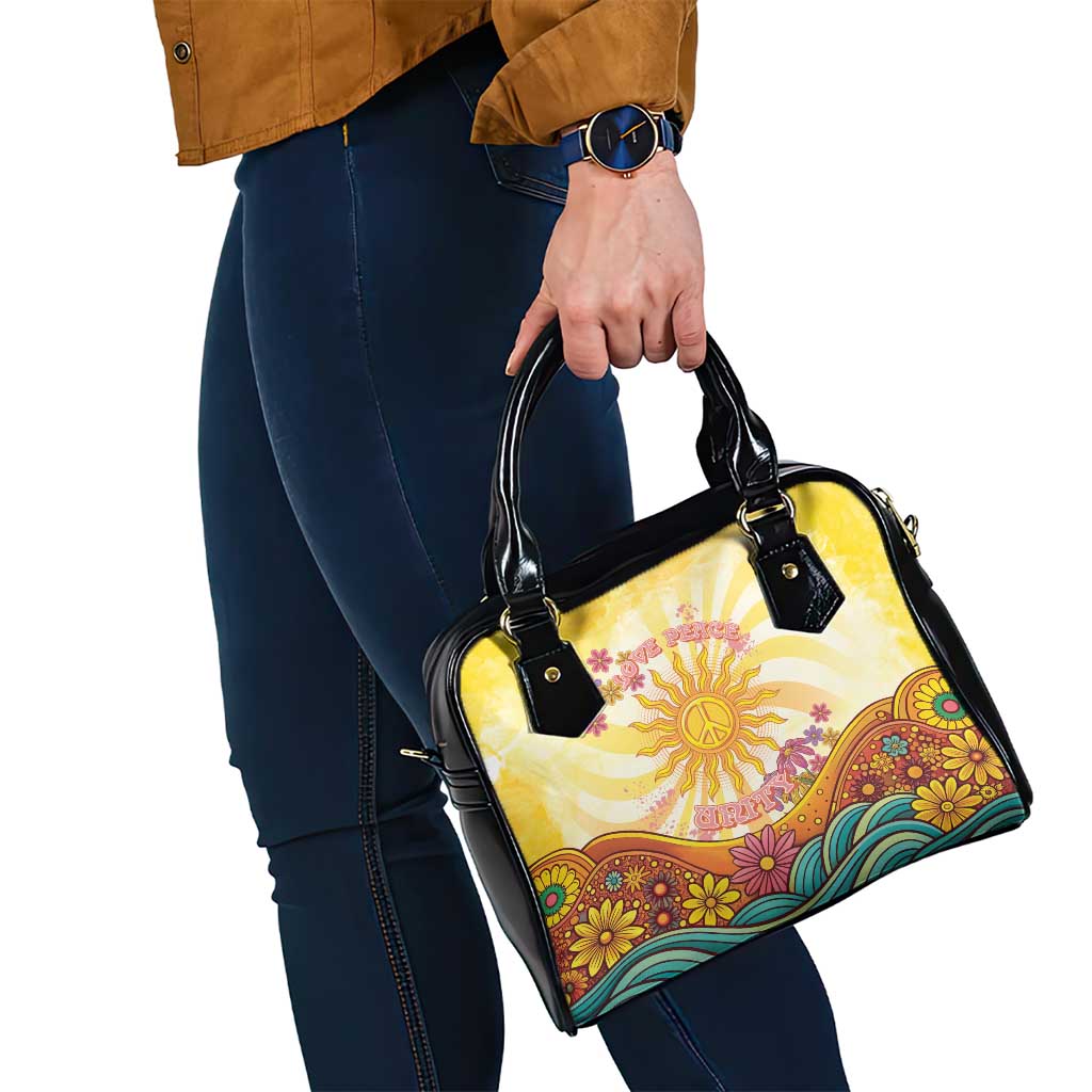 Love Peace Unity Shoulder Handbag Hippie Soul Sunflower LT05
