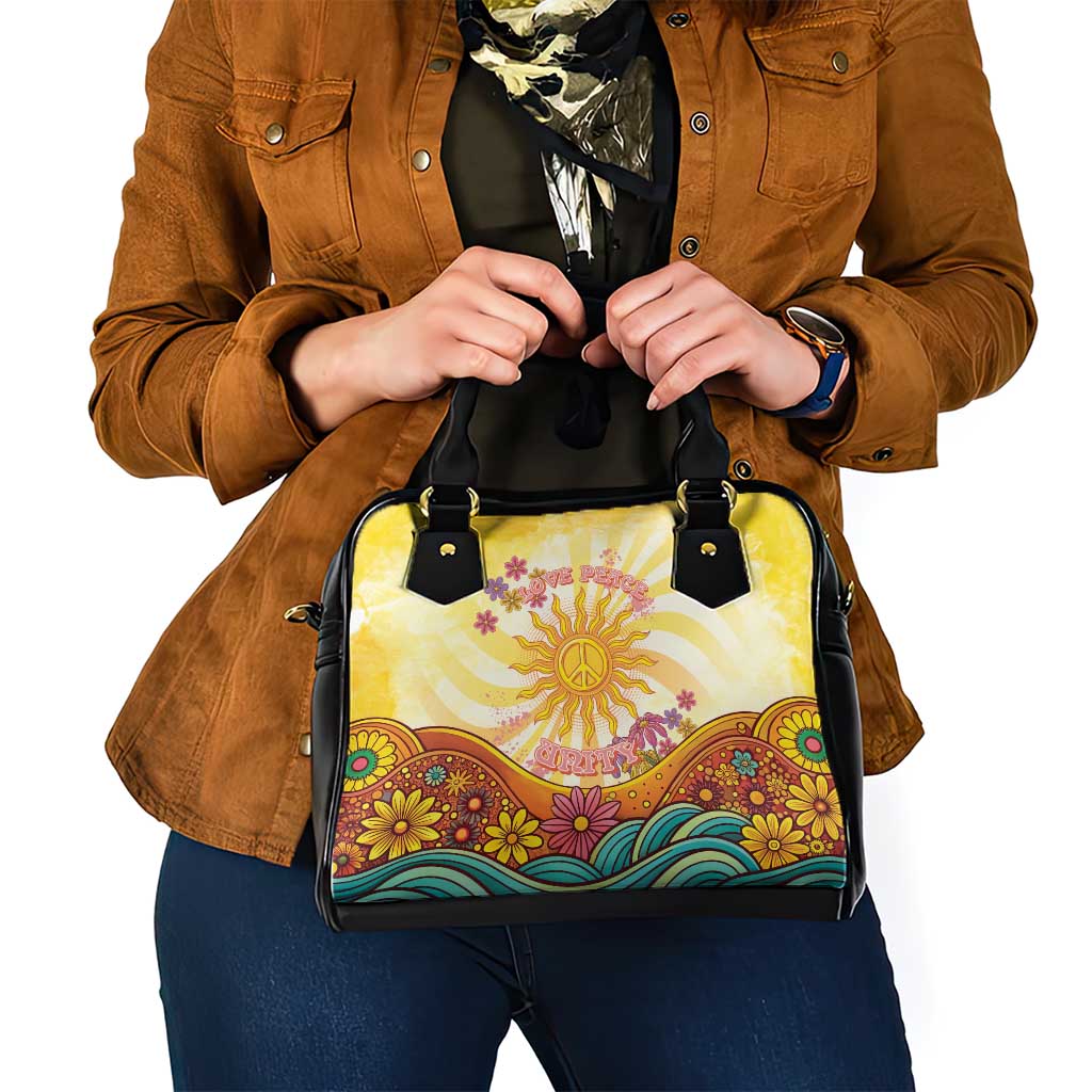 Love Peace Unity Shoulder Handbag Hippie Soul Sunflower LT05