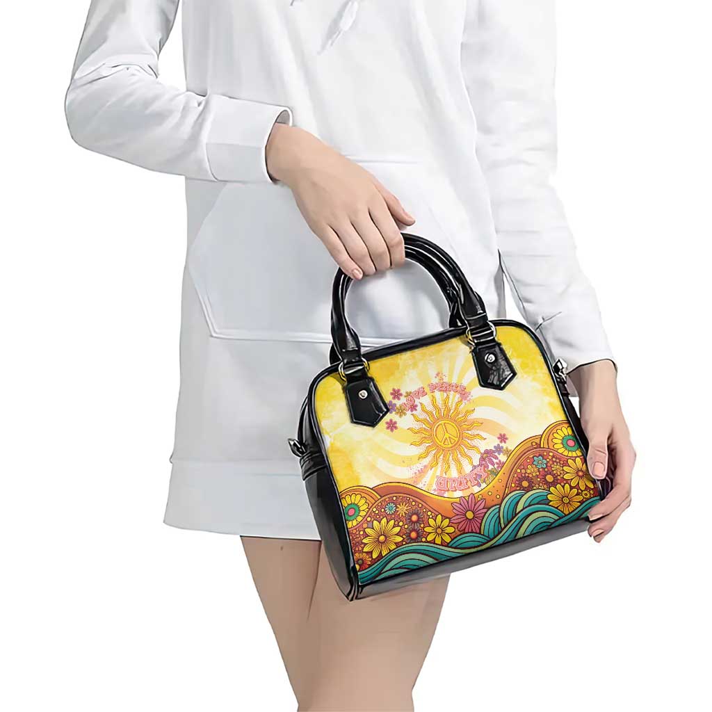 Love Peace Unity Shoulder Handbag Hippie Soul Sunflower LT05