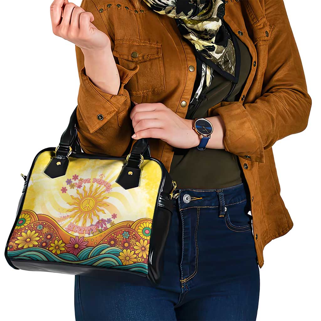 Love Peace Unity Shoulder Handbag Hippie Soul Sunflower LT05
