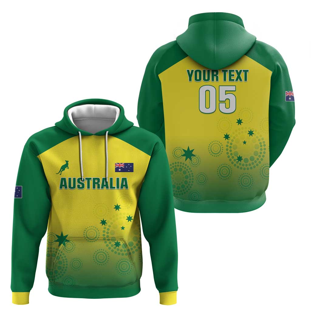 Custom Australia Cricket Hoodie Go Champions Aussies LT05