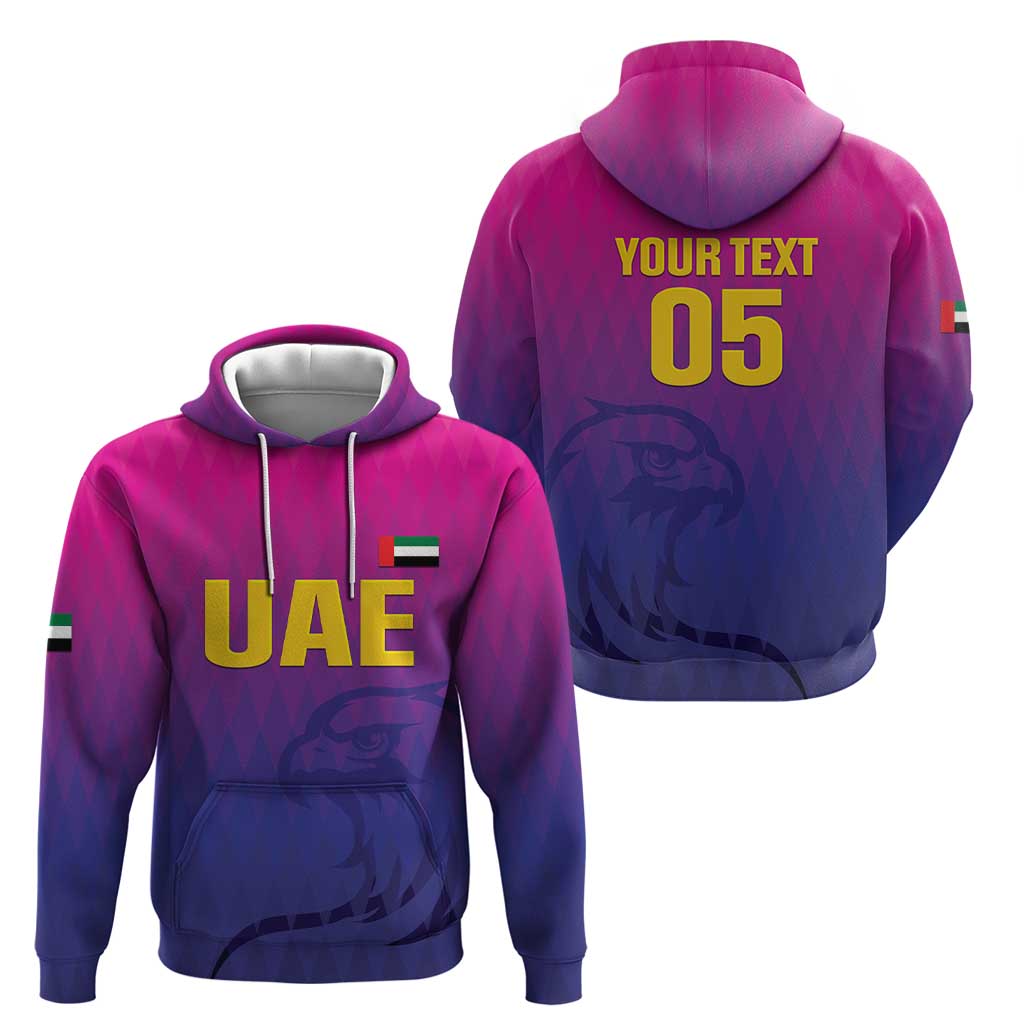 Custom United Arab Emirates Cricket Hoodie Go Champions Sporty Style LT05