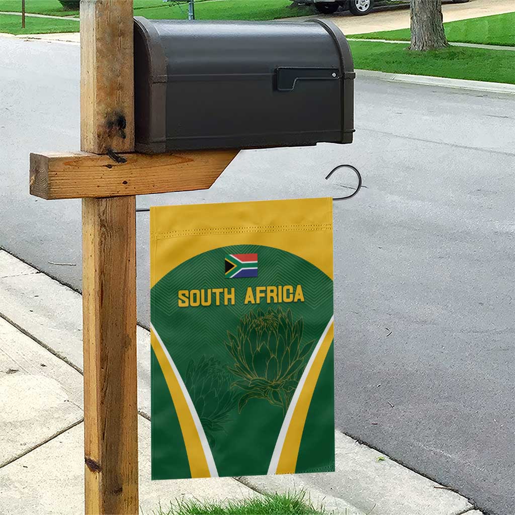 South Africa Cricket Garden Flag Go Champions Protea Pattern LT05