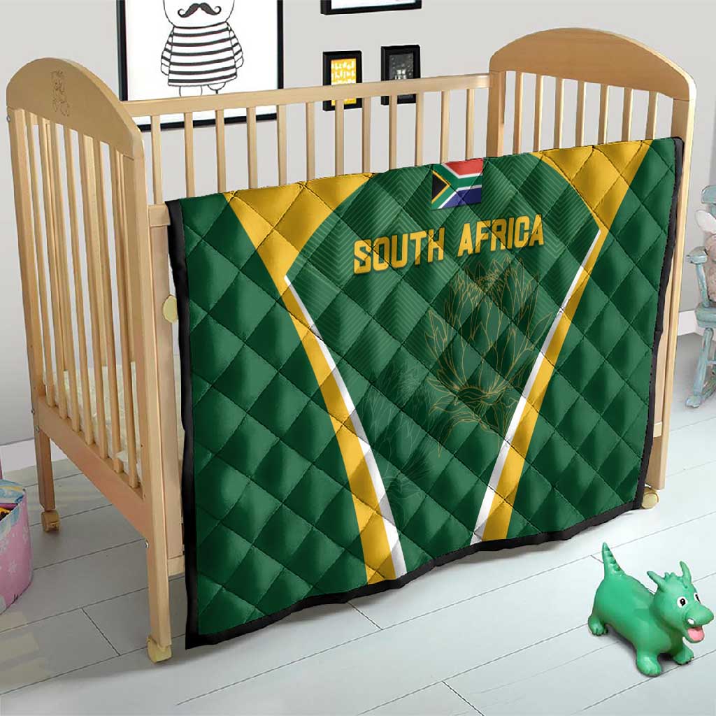 South Africa Cricket Quilt Go Champions Protea Pattern LT05