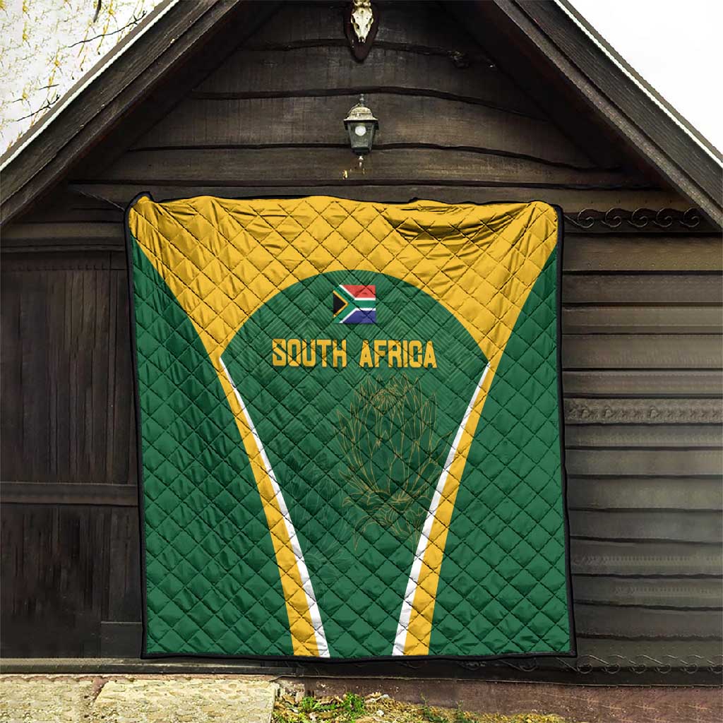 South Africa Cricket Quilt Go Champions Protea Pattern LT05