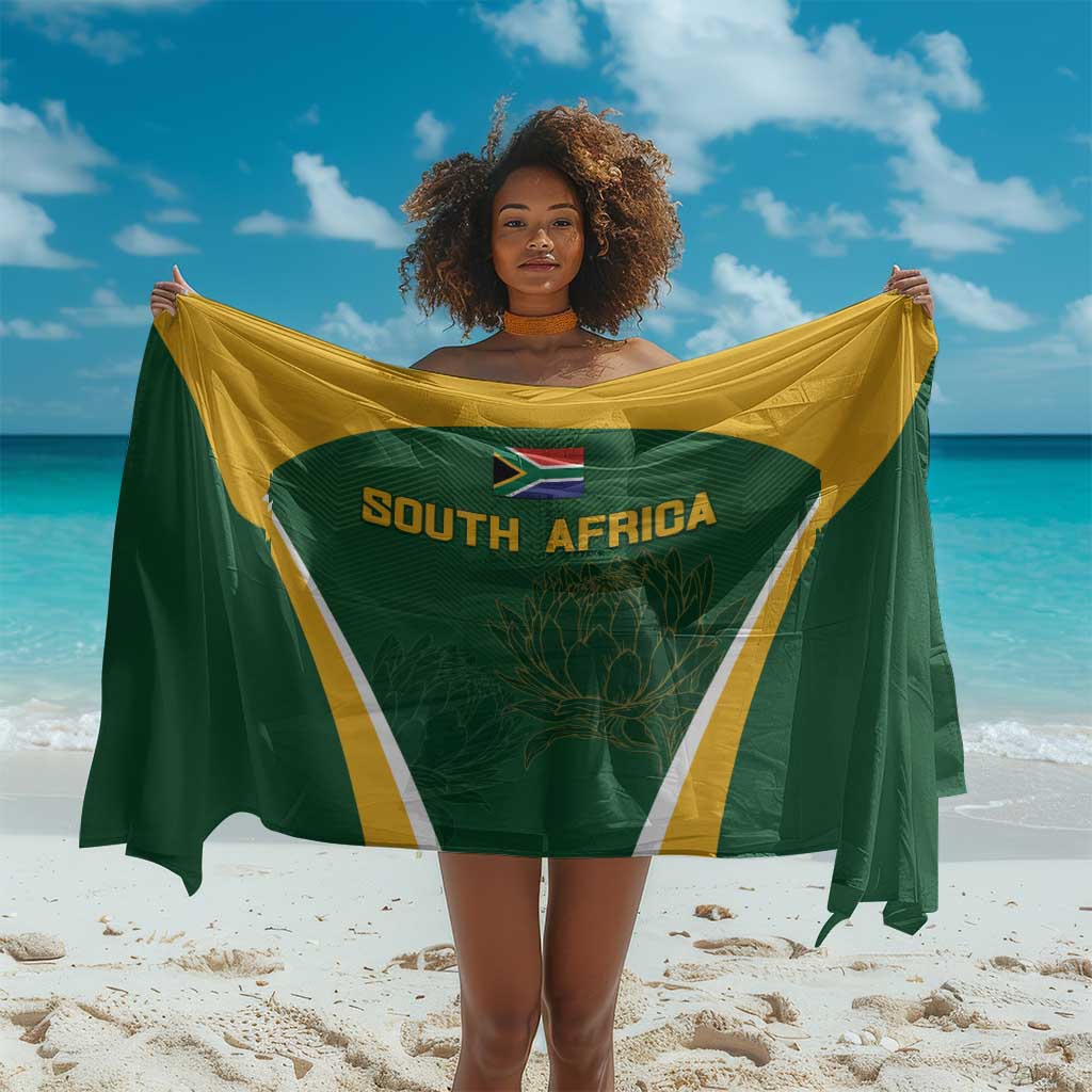 South Africa Cricket Sarong Go Champions Protea Pattern LT05