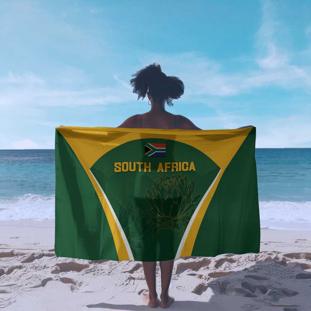 South Africa Cricket Sarong Go Champions Protea Pattern LT05