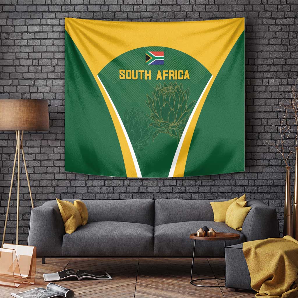 South Africa Cricket Tapestry Go Champions Protea Pattern LT05