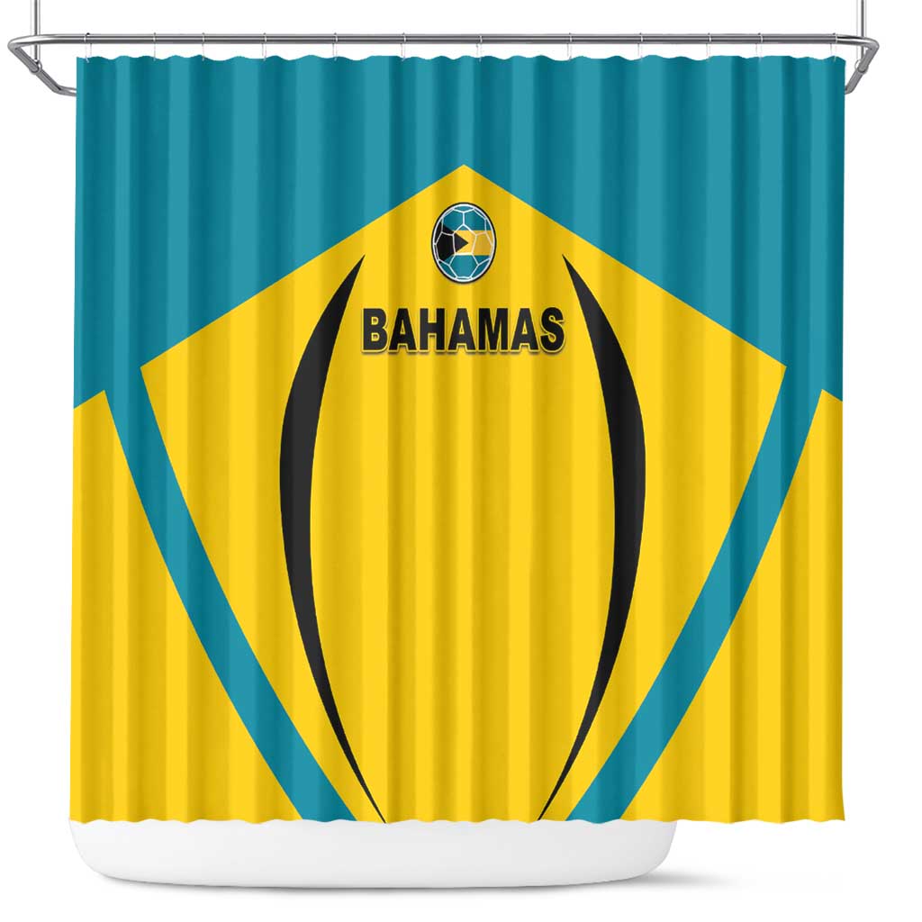 Bahamas Football Shower Curtain Go Champions Baha Boyz LT05