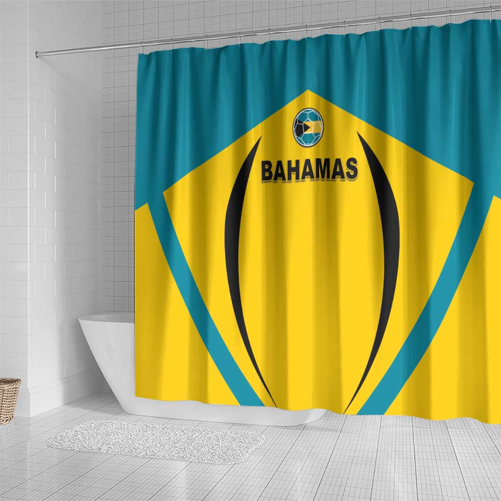 Bahamas Football Shower Curtain Go Champions Baha Boyz LT05