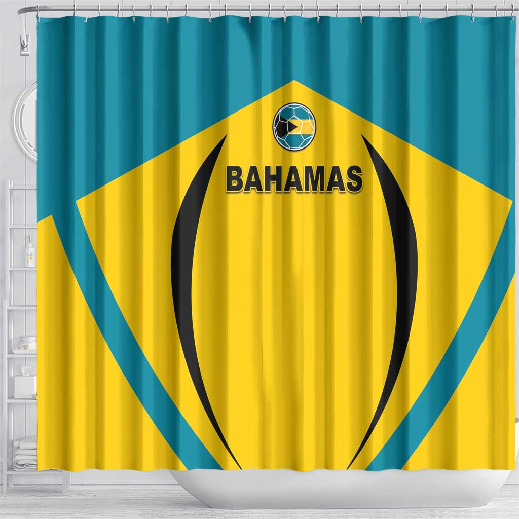 Bahamas Football Shower Curtain Go Champions Baha Boyz LT05