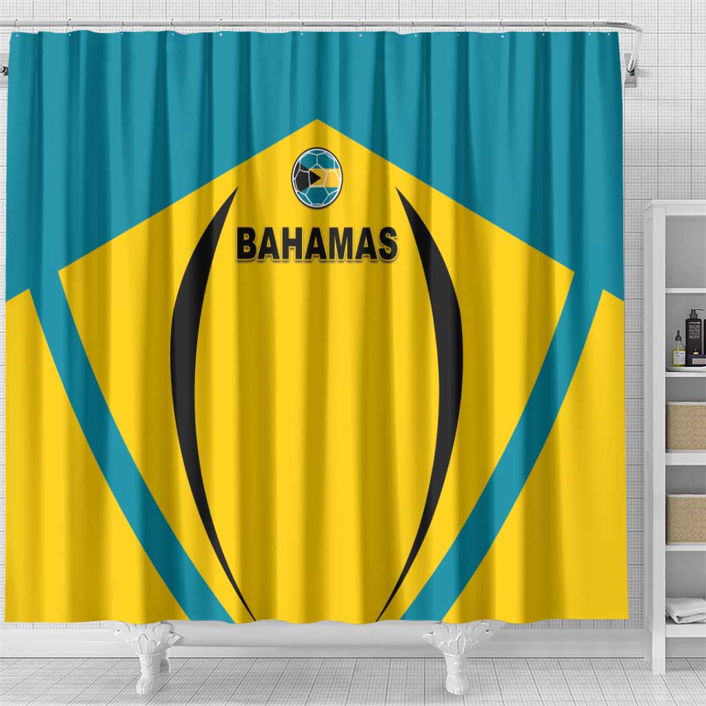 Bahamas Football Shower Curtain Go Champions Baha Boyz LT05