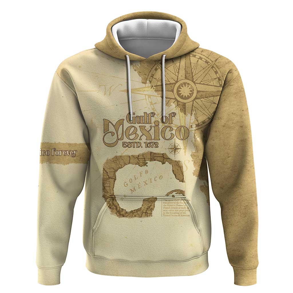 Gulf Of Mexico Estd 1672 Hoodie Vintage Style LT05
