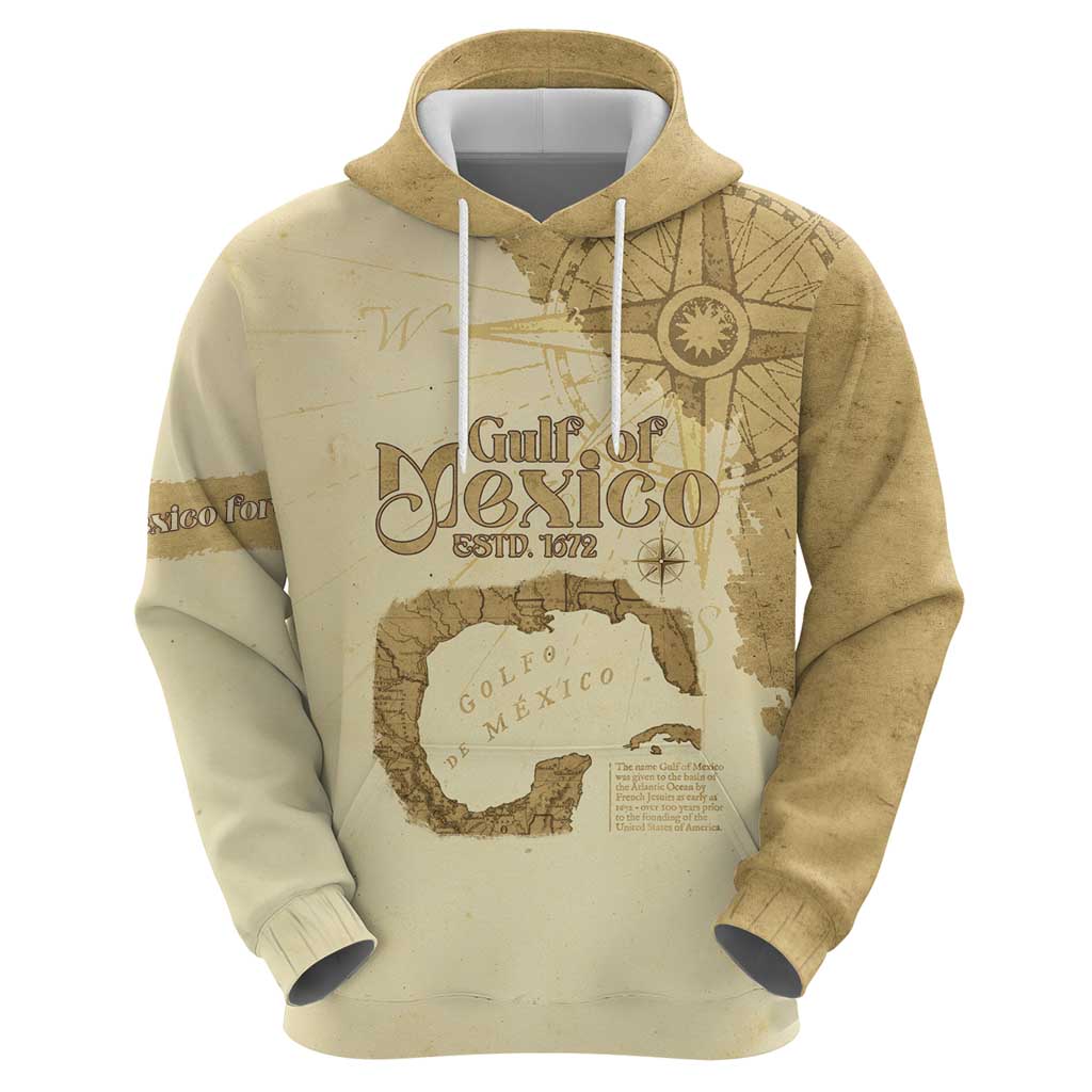 Gulf Of Mexico Estd 1672 Hoodie Vintage Style LT05