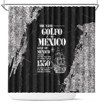 Golfo De Mexico Shower Curtain Est. Since 1550 And Forever LT05