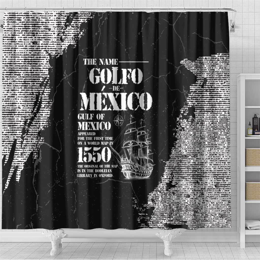 Golfo De Mexico Shower Curtain Est. Since 1550 And Forever LT05