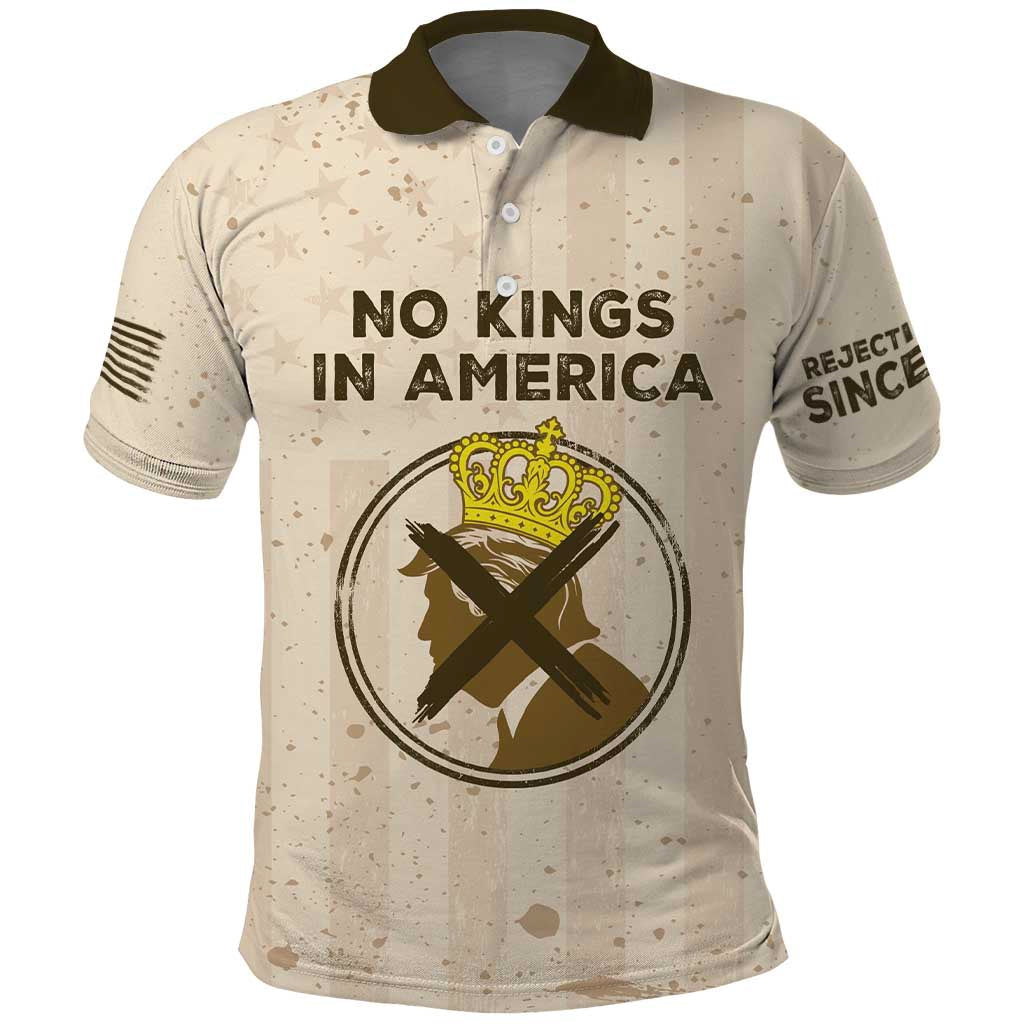 No Kings In America Polo Shirt We The People LT05