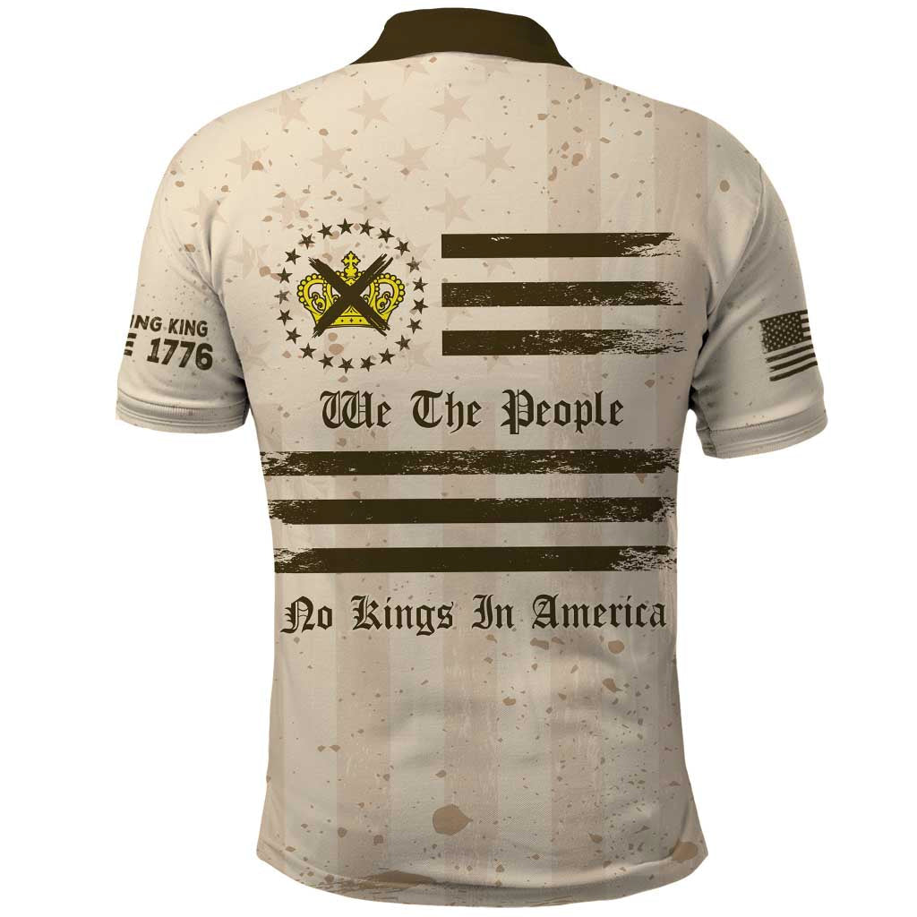 No Kings In America Polo Shirt We The People LT05