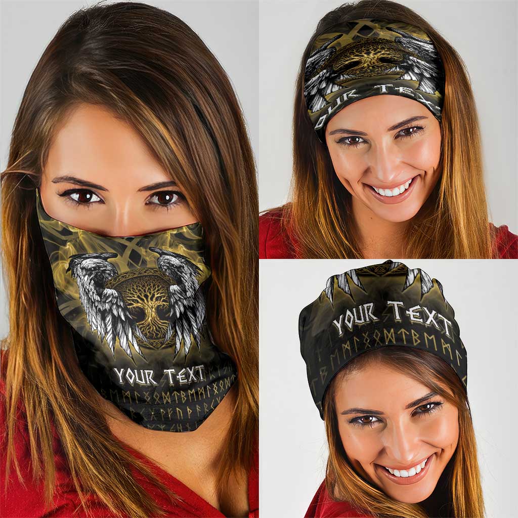 Personalized Cornwall Celtic Chough Neck Gaiter With Tree Of Life LT05