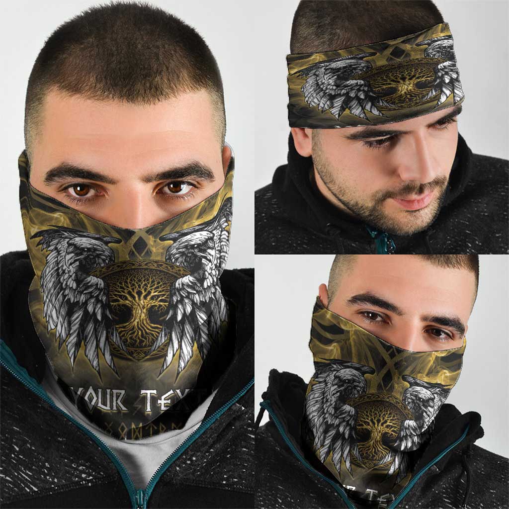 Personalized Cornwall Celtic Chough Neck Gaiter With Tree Of Life LT05