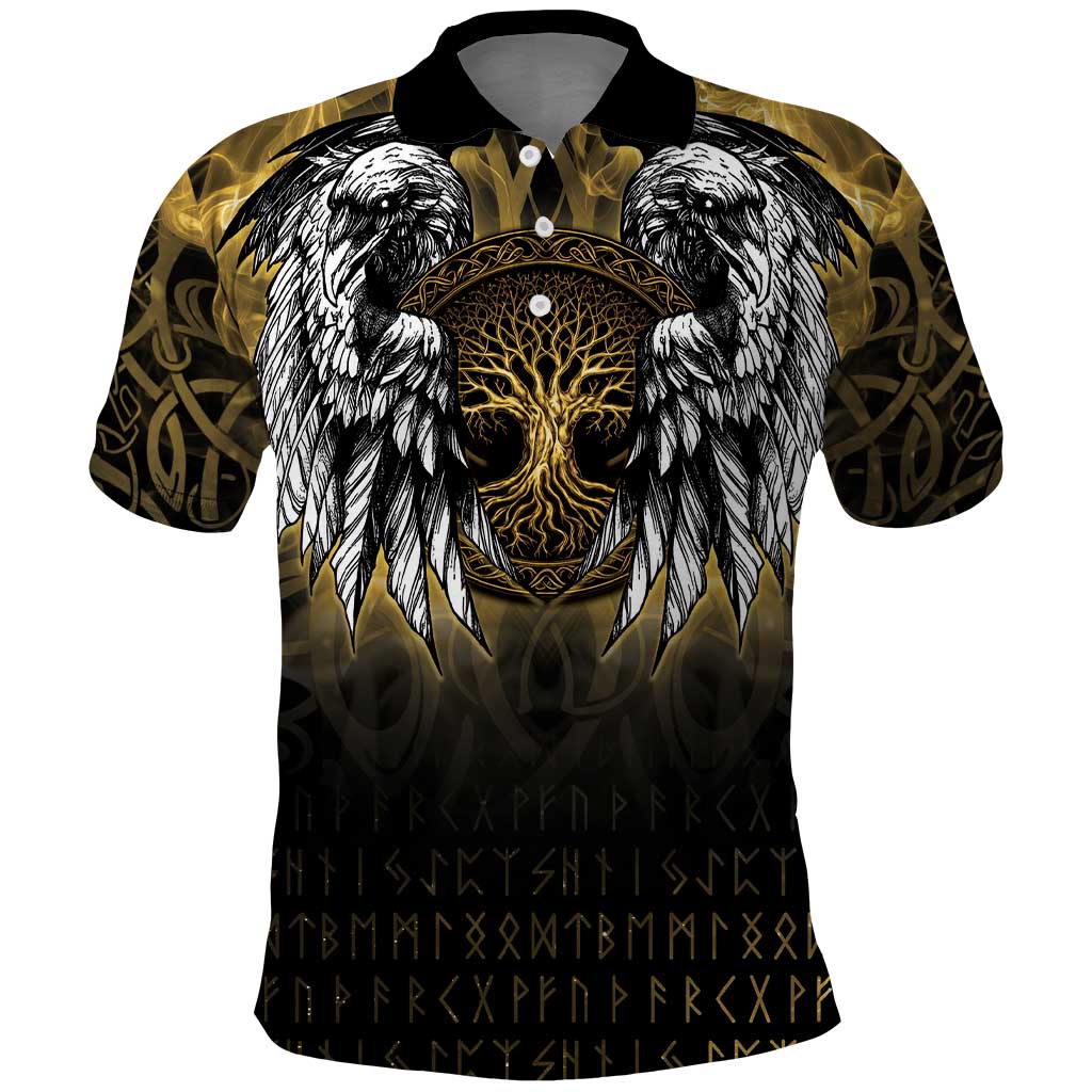 Personalized Cornwall Celtic Chough Polo Shirt With Tree Of Life LT05
