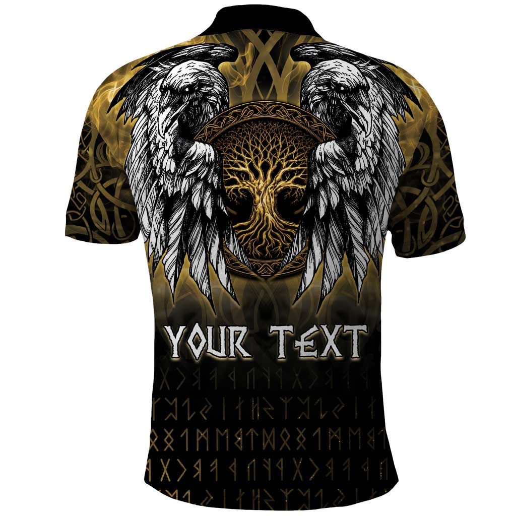 Personalized Cornwall Celtic Chough Polo Shirt With Tree Of Life LT05