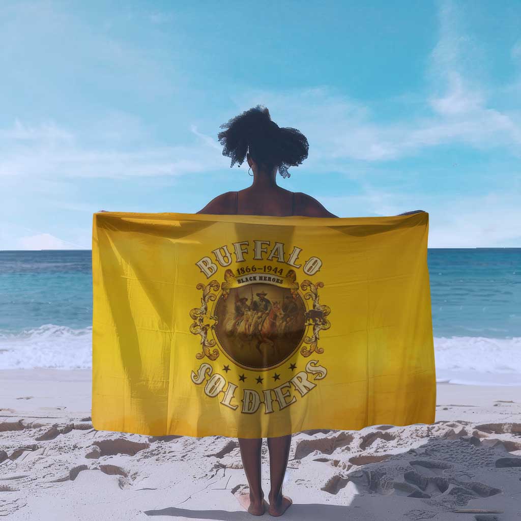 Honor Buffalo Soldiers Sarong African American Cavalry Yellow Version LT05