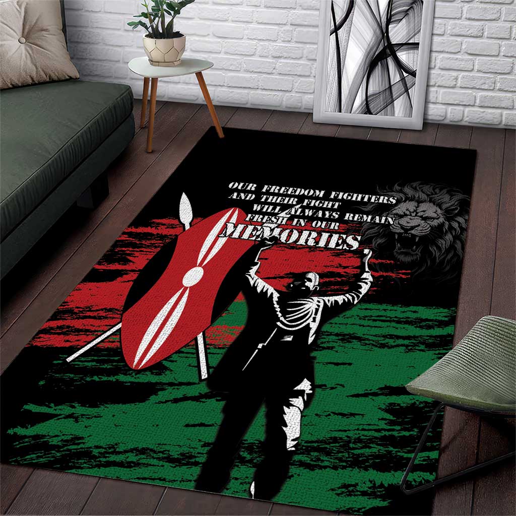 Happy Kenya Mashujaa Day Area Rug Honour Our Heroes, Heroines LT05