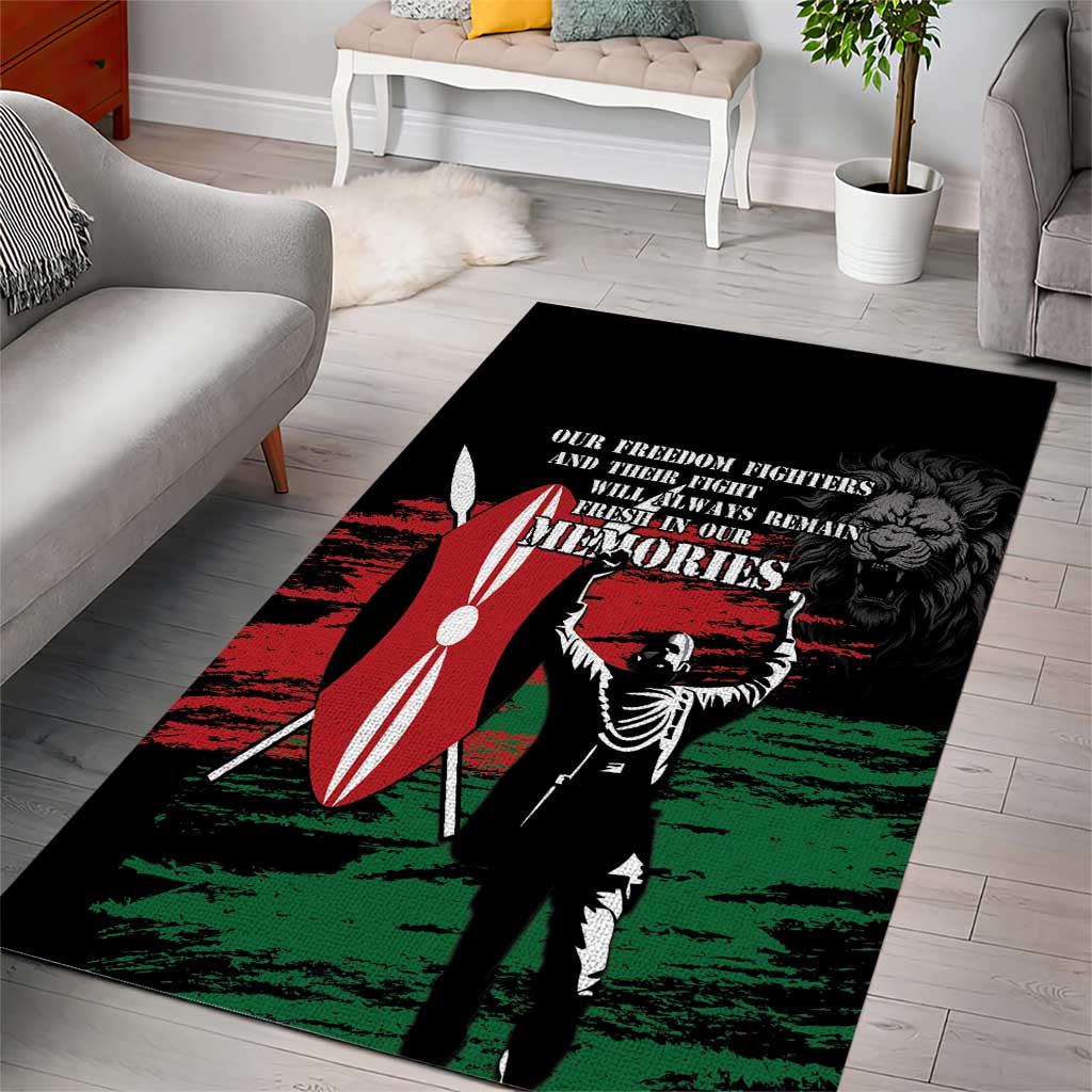 Happy Kenya Mashujaa Day Area Rug Honour Our Heroes, Heroines LT05