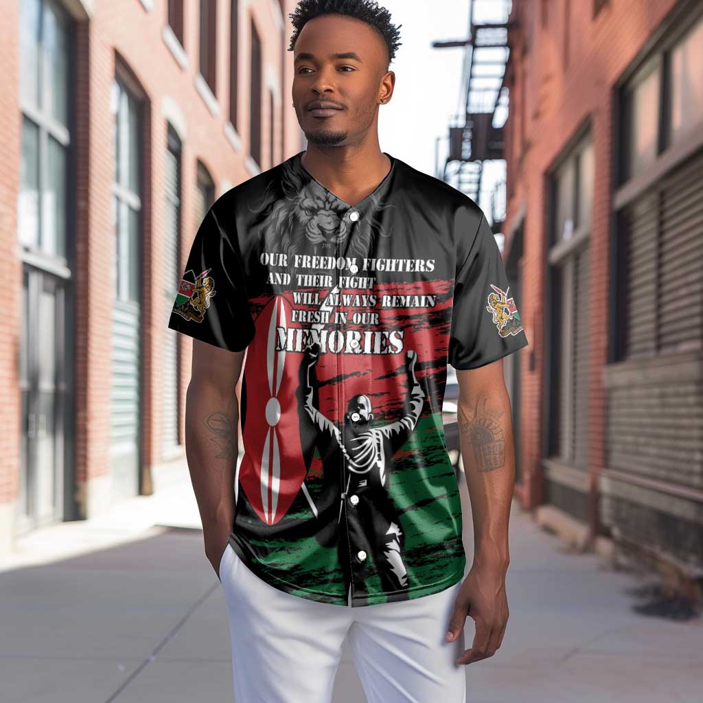 Happy Kenya Mashujaa Day Baseball Jersey Honour Our Heroes, Heroines LT05